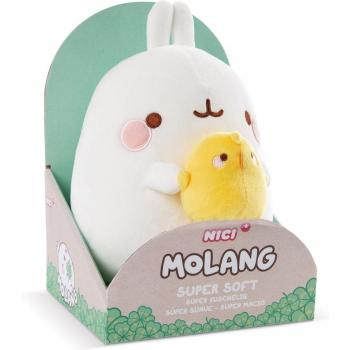 Peluche Molang NICI Piu Piu trébol
