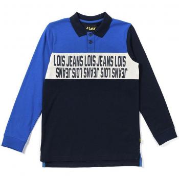 Polo de niño azul en algodón 52015-901