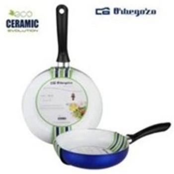 Orbegozo SJB 4024 Sartén Baja de Aluminio cerámica, Antiadherente, diámetro 24 cm
