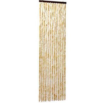 vidaXL Cortina Mosquitera de Puerta de Chenilla Beige 56x185 cm Anti Insectos