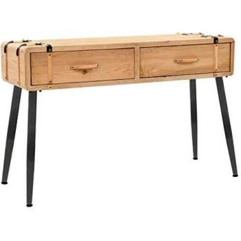 vidaXL Mesita Consola 115x40,5x76 cm Madera de Abeto Mesa Salón Comedor Mueble