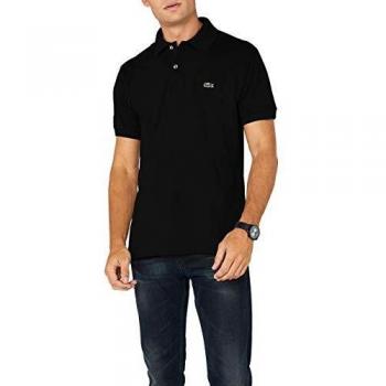 Lacoste Men's Original Short Sleeve Polo Shirt - Black, Size Regular/50