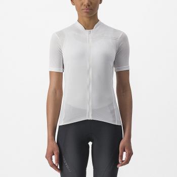 Maillot de mujer Castelli Anima 4 manga corta blanco marfil L