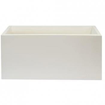 Macetero de Polietileno Blanco 60x20x20 cm Wellhome Rodri