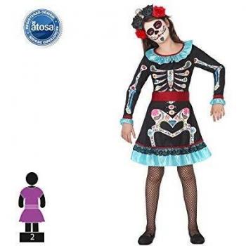 Atosazdisfraz del fantasma de catrina