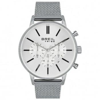 Reloj BREIL AVERY HOMBRO MONOCHROMÁTICO PLATA CRONÓGRAFO CUARZO MALLA PLATA SILE EW0508