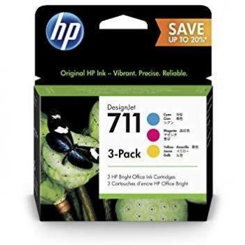 HP 711 Cian Magenta Amarillo Designjet cartucho de tinta 80 ml [unidades 1]