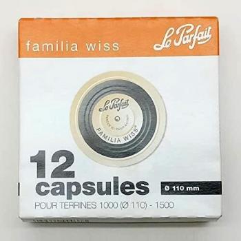 Set de 12 cápsulas Familia Wiss para terrinas de 11 cm Le Parfait