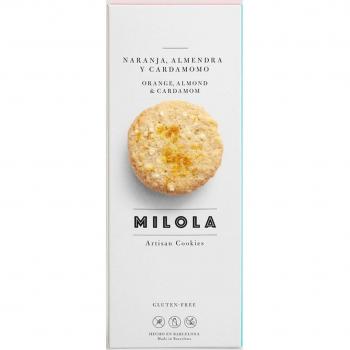 Milola Galletas Artesanas Naranja Almendra Cardamomo Sin Gluten 140g