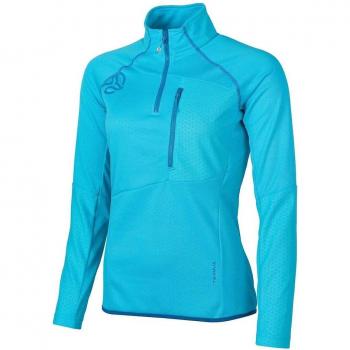 Camiseta Ternua Berlana 2.0 1/2 Zip Mujer Fresh Ocean M