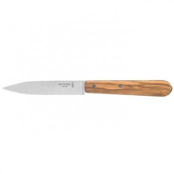 Opinel Essentials Olive Wood Kitchen Knife Set - 4 Pieces, Engravable