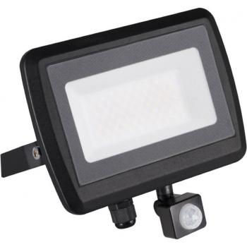 Reflector LED KANLUX Antem 50W Negro IP44 4000K 4000lm con Detector de Movimiento