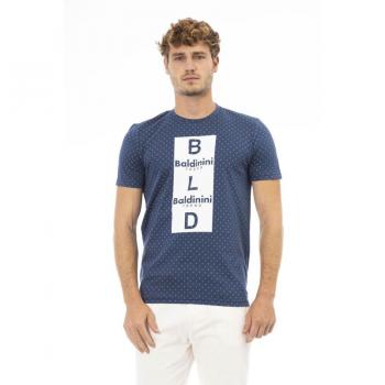 Baldinini Trend Blue Cotton T-Shirt - XS