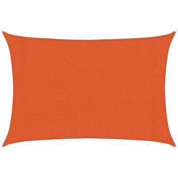 Toldo de vela HDPE Naranja 160 g/m² 3x4 m