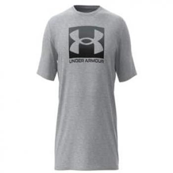 Camiseta Under Armour Boxed Sports de manga corta para hombre en color gris, talla S