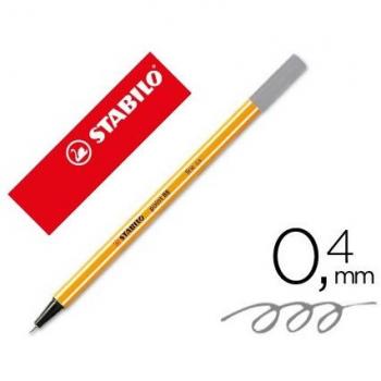 Rotulador Stabilo Point 88 Gris Oscuro 0,4 mm