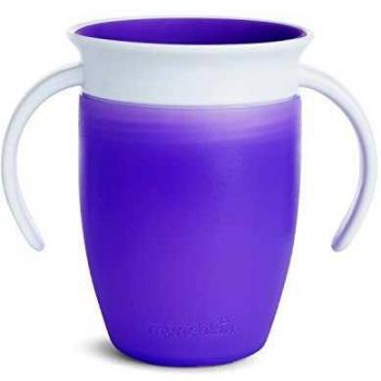 Munchkin Miracle 360° Vaso de Entrenamiento con Asas, Morado