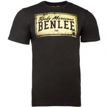 Benlee Men's Boxlabel Regular Fit T-Shirt - Black/Yellow