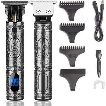 Xnuoyo Máquina de Cortar Pelo Profesional Cortapelos Hombre Corte Pelo, Pantalla de Visualización Digital Máquina Cortar Pelo Inalámbrico Batería 1500mAh, Recortador Pelo Barba Kit Familia