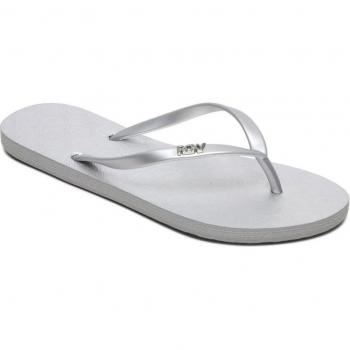 Roxy VIVA IV Women's Flip Flops/Sandals in Metallic Silver