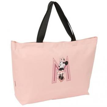 Bolso de Compras Grande Minnie Blush 54x34x13 cm, Rosa, Cómodo y Versátil, Calidad y Resistencia