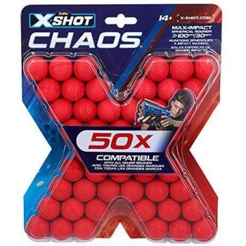 X-Shot - Pack 50 pelotas munición X-Shot Chaos
