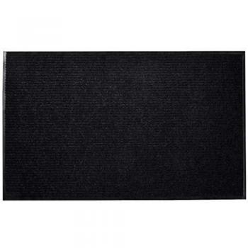vidaXL Alfombra de Entrada de PVC Negra, 120 x 180 cm