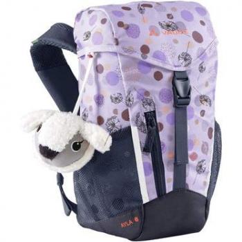 Mochila Infantil Vaude Ayla 6L Unisex Pastel Lila con Juego de Pelota Flocki