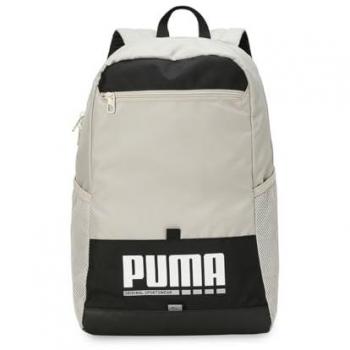 PUMA Plus Mochila 21 litros colegio instituto adolescente niño niña negro beige portátil, mochila casual Puma, mochila deporte gris, polvo del desierto para hombre