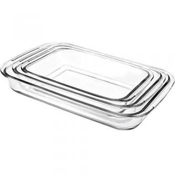 IBILI 480700 - Set 3 Fuente Horno Rectangular Kristall