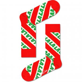 Happy Socks Fa La La La Sock - White, Green - Size: 36-40; Happy Socks FA LA LA LA Socks Multi 4-7 Unisex - Multi Coloured - Size: 4-7 Unisex