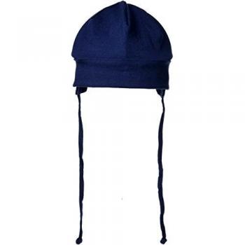 Sterntaler Gorro unisex con cintas, Edad: de 5-6 meses, Tamaño: 43, Azul