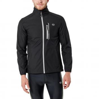Ultrasport Hannes Softshell Chaqueta Ligera, Hombre, Negro/Gris, XL
