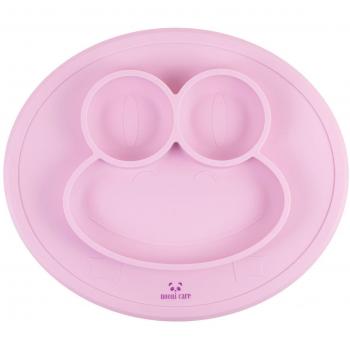 Nooni Care Mantel Individual para Ninos y Plato Adherente con Secciones, Platos de Silicona Alimentaria de Calidad para Bebé y Nino
