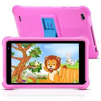 Tablet qunyiCO Android 10.0 GO, para niños, 7 Pulgadas 32GB Cámara WiFi 2GB RAM Pantalla táctil HD 1024 * 600 Funda a Prueba de niños Control Parental Aprendizaje Google Certified Playstore