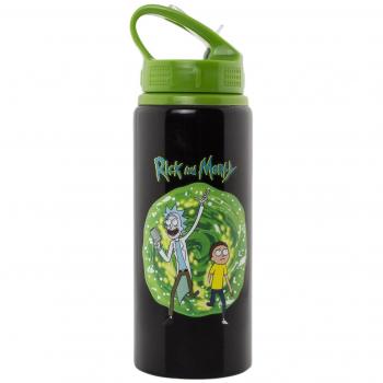 Rick and Morty Botella De Agua, Metal, plástico, Multicolor, Standard