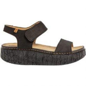 Sandalias de Piel N5970 Shinrin negro para mujer, diseño elegante y cómodo