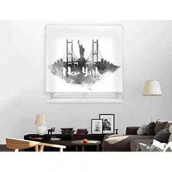 Estor Enrollable Traslúcido Estampado Digital Ciudades 120x180cm HAPPYSTOR HSCU92004