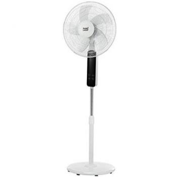 Ventilador De Pie oscilante BARAT Blanco con mando a distancia con temporizador Fabrilamp