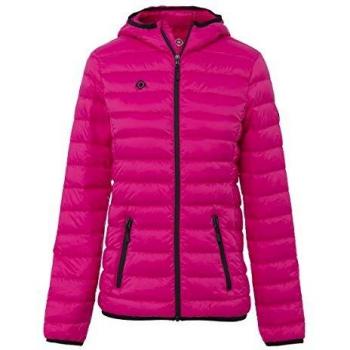 Izas Montafon Chaqueta de Pluma con Capucha, Mujer, Fuxia / Negro, XL