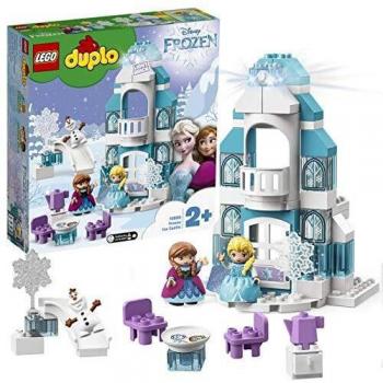 LEGO 10899 Duplo Disney Frozen: Castillo de Hielo, Juguete Educativo para Niños de 2 Años o Más, con Mini Muñecas Elsa y Anna, Set de Construcción