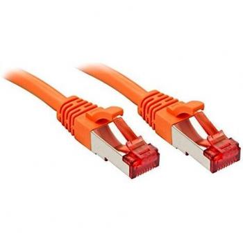 Lindy Cat6 S/FTP Networking Cable, Orange, 0.3m