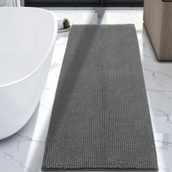 Lifewit Alfombra De Baño Cocina Mascota Alfombrilla De Baño Antideslizante Multifuncional Felpa Microfibra Chenille Suave Cómoda Y Súper Absorbente 80x50cm