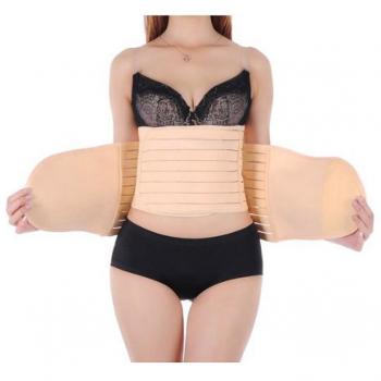 sijueam Elastic 3 en 1 Post partale Apoyo – Transpirable Recovery nacimiento vientre cinturón abdominal Platillos banda corsé Después de cumpleaños rtlicher Wrap Juego para mujeres y Maternidad 3in1 Belly/waist/pelvis Belt- More Strength extra-l