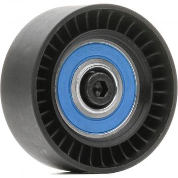 Galet Enrouleur RIDEX 312D0038 para VW, AUDI, MERCEDES-BENZ - Polea de inversión/transmisión con tapa para correas poli V