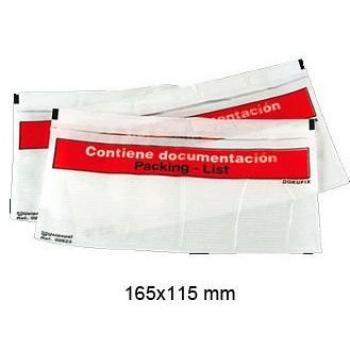 Unipapel Dokufix - Caja de 250 sobres, 165 x 115 mm