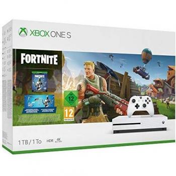 Xbox One S - Consola de 1 TB, Color Blanco + Fortnite