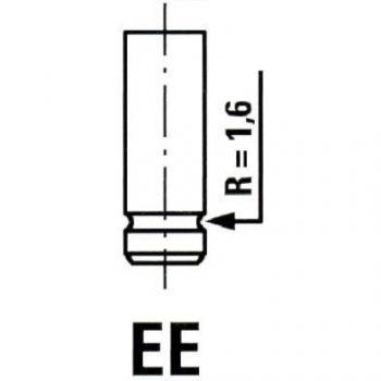 Válvula de Admisión FRECCIA R6153/SCR con Tige de Soupape Chromée para FIAT y LANCIA