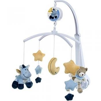 Bieco 37000912 movil musical con osito y burro, 31 x 40 x 60 cm