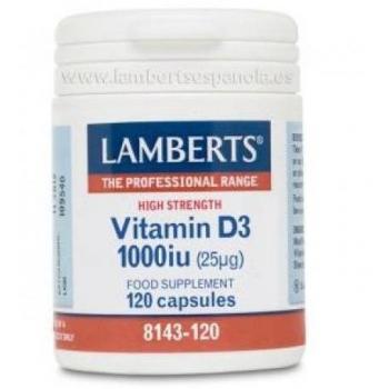 Vitamina D3 1000 UI 120 Comprimidos Lamberts
